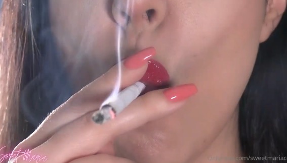 Sweet Maria BJ Smoking Tease