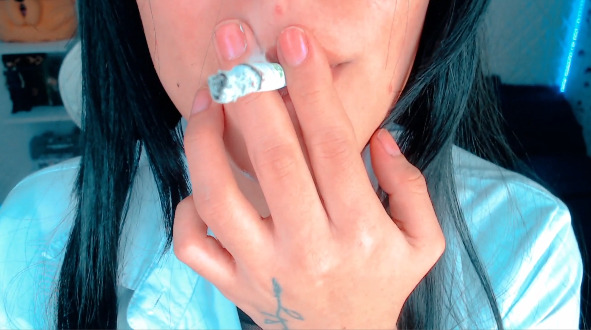 Sweetalienbunny Smoking close up and talking to you