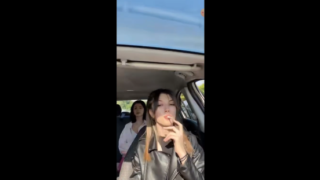 Turkish Smoking Girl in the Car