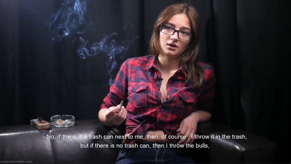 USAsmokers Girl Interview about her Smoking Habit