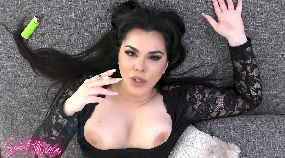 You fuck me, I ash on my tits – Sweet Maria