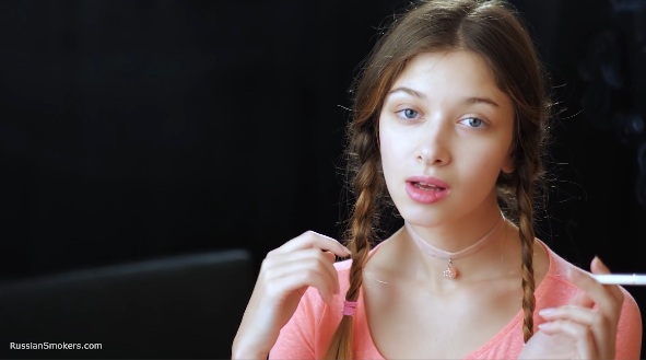 Watch the beauty Irina Smoking