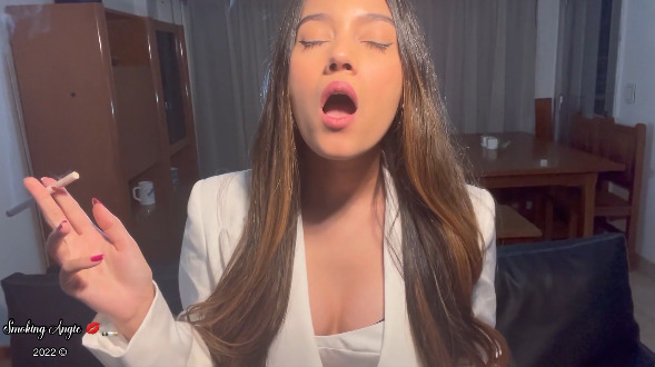 White top and blazer – Angie