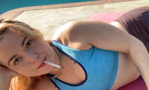 Wow Beautiful Girl Smoking with Hottest expression