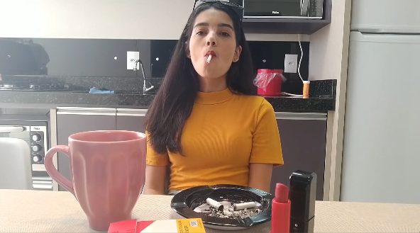 Angie have her Coffee and Cigarettes