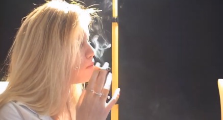 hot angie smoking upscaled