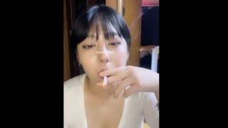 Korean Smoking Babe #4
