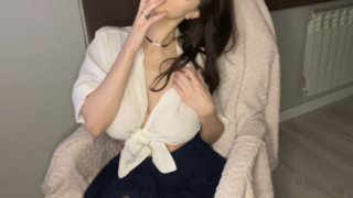 Lily Fox Solo Smoking
