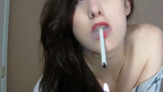 Smoking fetish Goddess multiples cigs